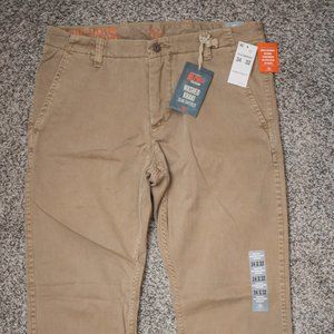 NWT 34x32 Men's Dockers Alpha Slim Fit Khakis Tan